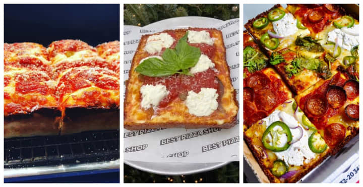 Take your pick of the restaurant&#x27;s favorite Detroit-style pizza.