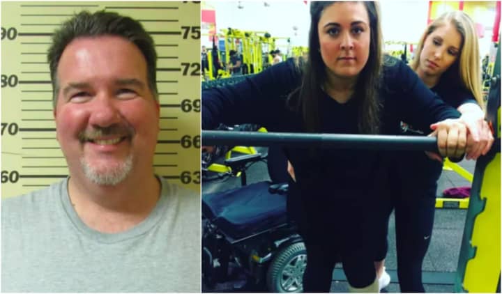 Left: South Hackensack&#x27;s William Regan. Right: Lauren LaPorta of Bergenfield with her trainer at Retro Fitness of Hackensack.