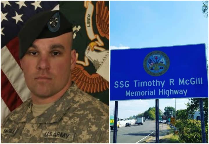 A section of Route 17 in Ramsey has been dedicated the Staff Sergeant Timothy R. McGill Memorial Highway.