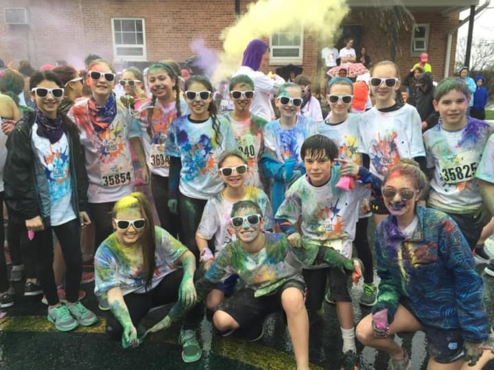 These were some of the participants in the Briarcliff Manor Color Run.