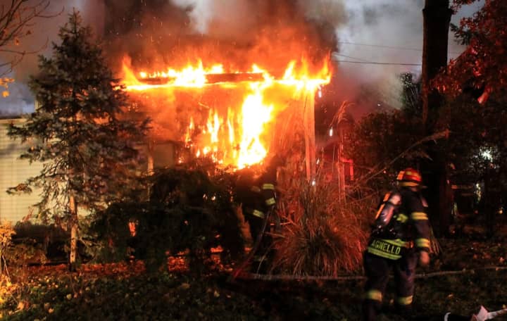 Bogota firefighters were met by intense flames at the 1½-story wood-frame house at the corner of River Road at West Main Street on Saturday, Nov. 18.