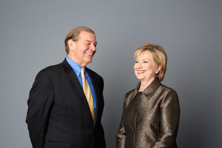 Bill Shillady and Hillary Clinton