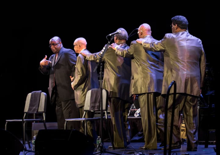 The Blind Boys of Alabama performing at the Tarrytown Music Hall on Friday.