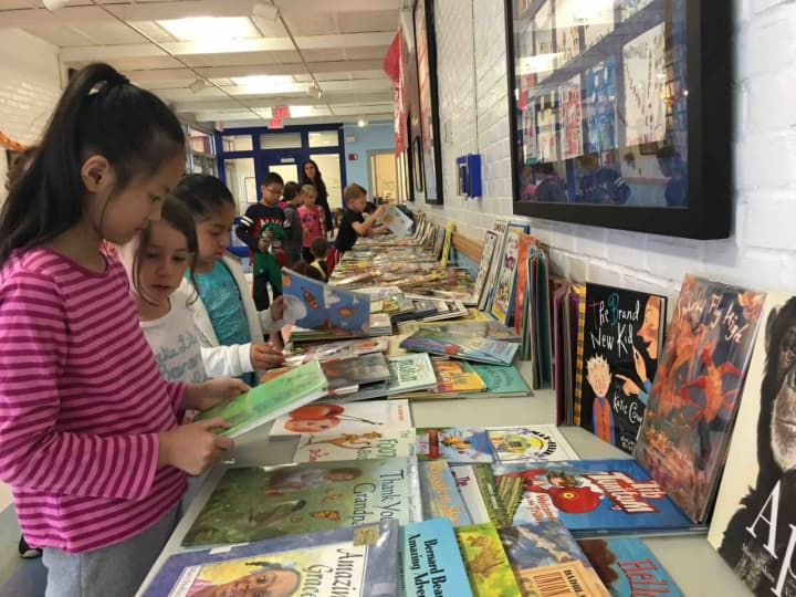 Students at Carrie E. Tompkins Elementary School in Croton-on-Hudson, got to select a book from ones that will be donated to children&#x27;s charities as a reward for exceeding their fundraising goal.
