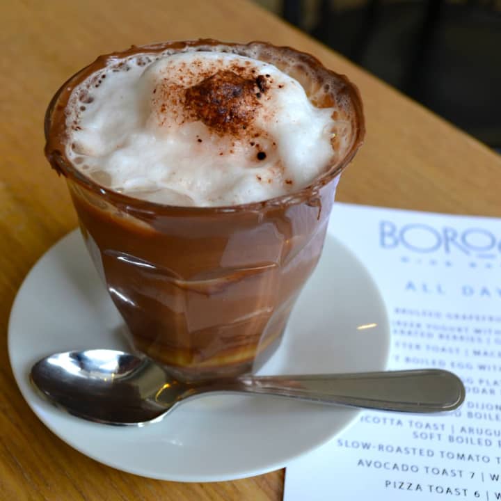 Nutella latte at Boro6 in Hastings.