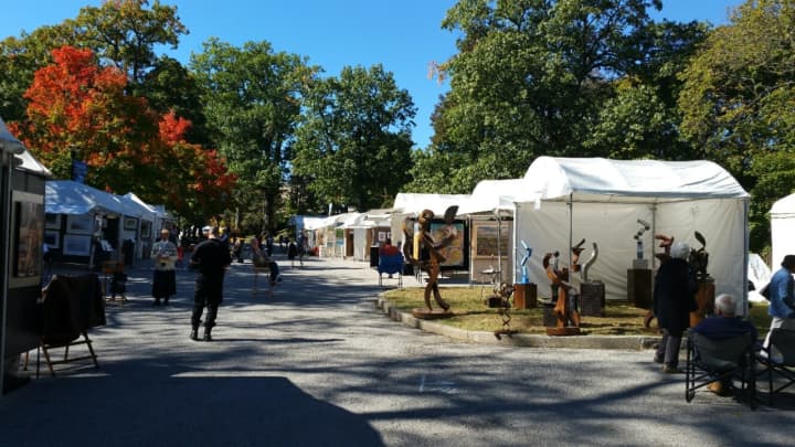 Bruce Museum in Greenwich hosts its fall Outdoor Arts Festival. 