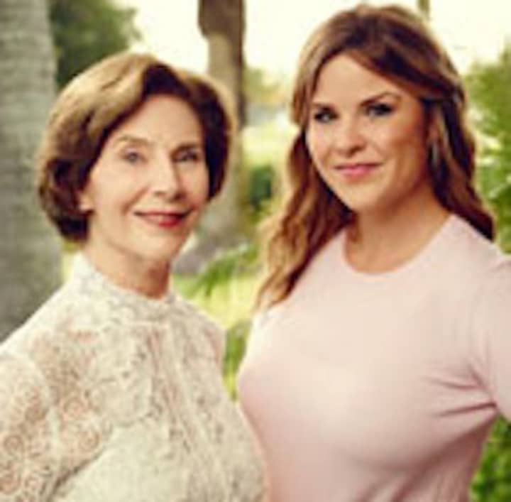 Laura Bush and Jenna Bush Hager will read from their new book at the Wyckoff YMCA on Tuesday.