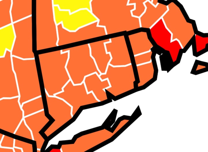 All eight of Connecticut&#x27;s counties have been classified by the CDC as areas with &quot;substantial&quot; community transmission of COVID-19.
