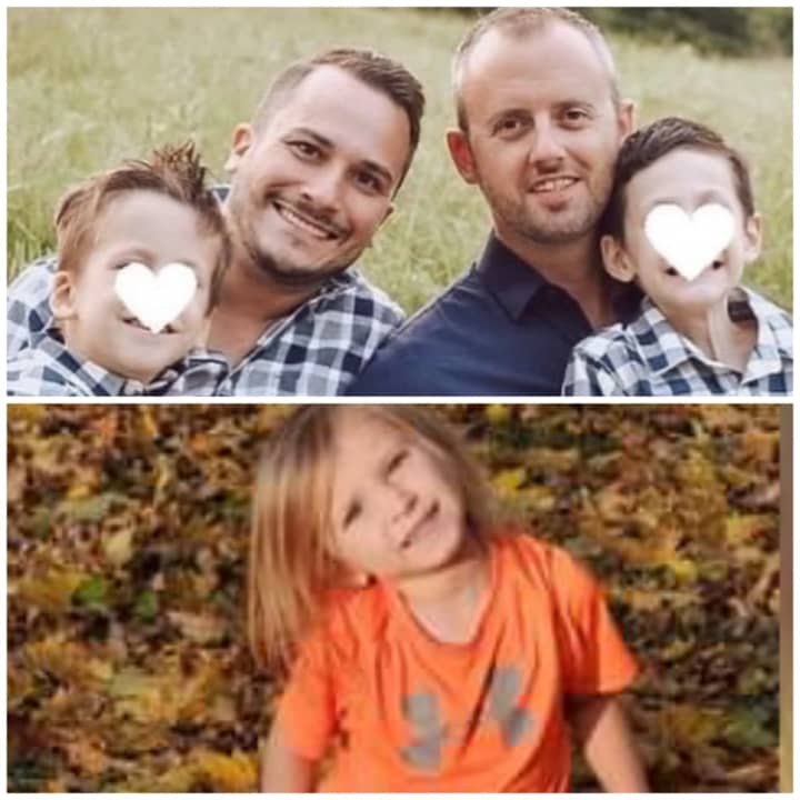 Greg Nornhold, his husband Mark and his two foster sons. Mila Glessner.