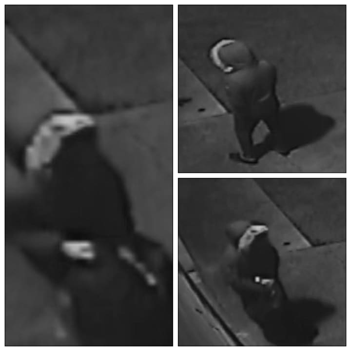 Surveillance camera stills of the robbery.