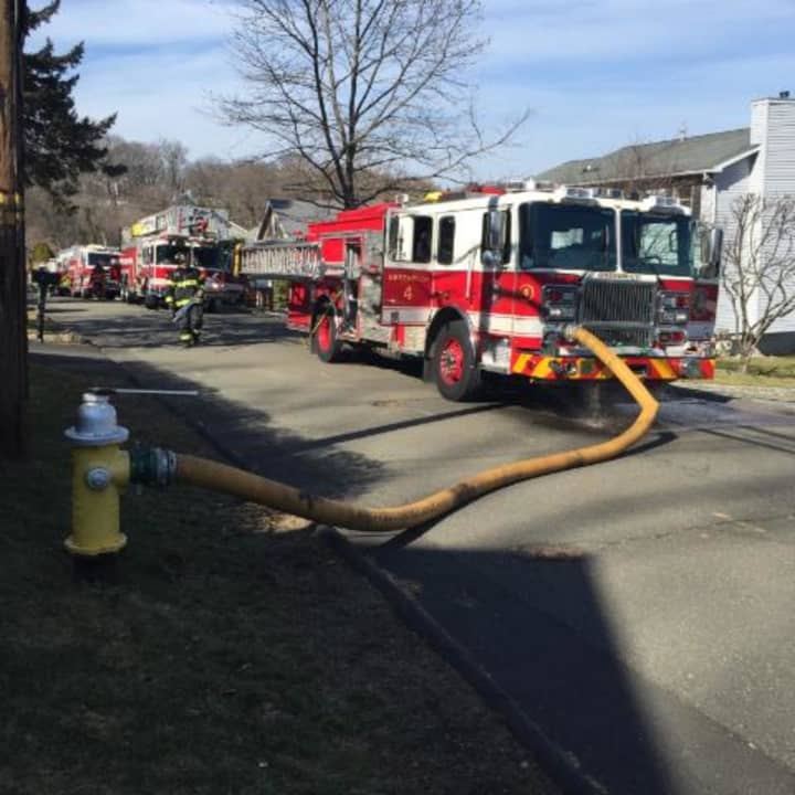 Greenwich fire crews fight a dryer fire at 31 Nicholas Ave. on Sunday, Feb. 28.