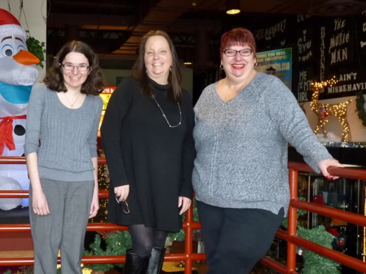 From left, Jessica Tucci, Lisa Tiso and Ginny Baisi are the coordinators of The Children’s Free Matinee at Westchester Broadway Theatre.