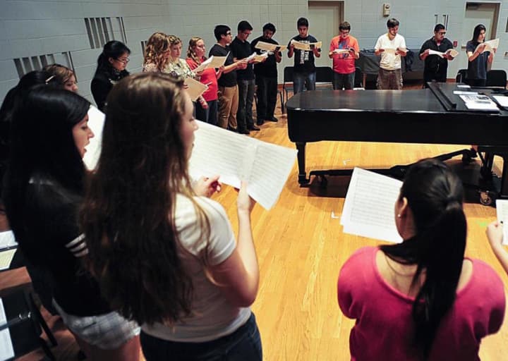 Ridgefield Memorial High School choir members auditioned and will participate in the 2015 - 2016 Bergen County Chorus. 