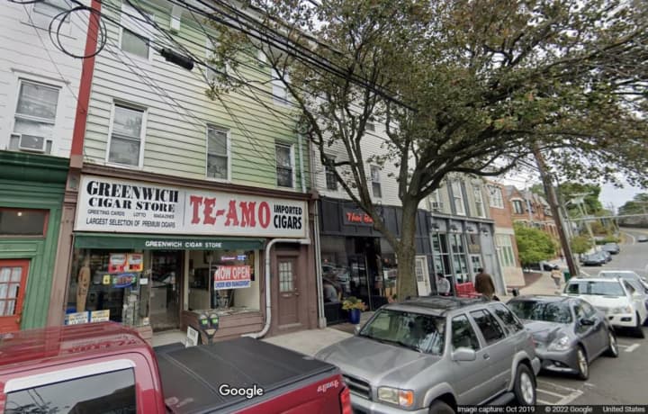 Greenwich Cigar &amp; Stationary, located at 91 Railroad Ave. in Greenwich