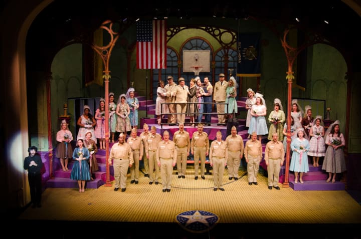 About 50 members of the Blue Hill Troupe took last spring&#x27;s production of &quot;Patience&quot; to Harrogate, England, in August as part of the International Gilbert &amp; Sullivan Festival.