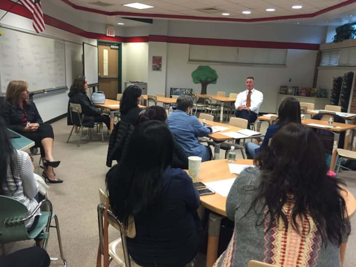 Superintendent Joseph Ricca had a coffee and conversation with parents