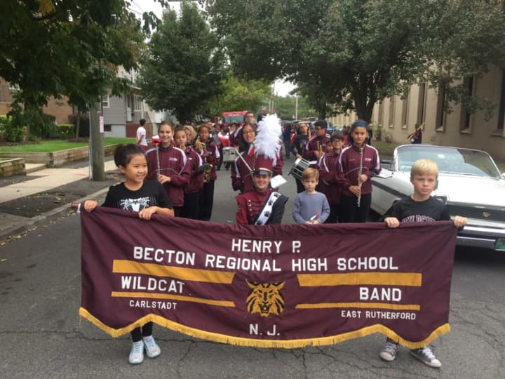 The Becton Regional High School Marching Band participated in the annual Columbus Day parade in East Rutherford.