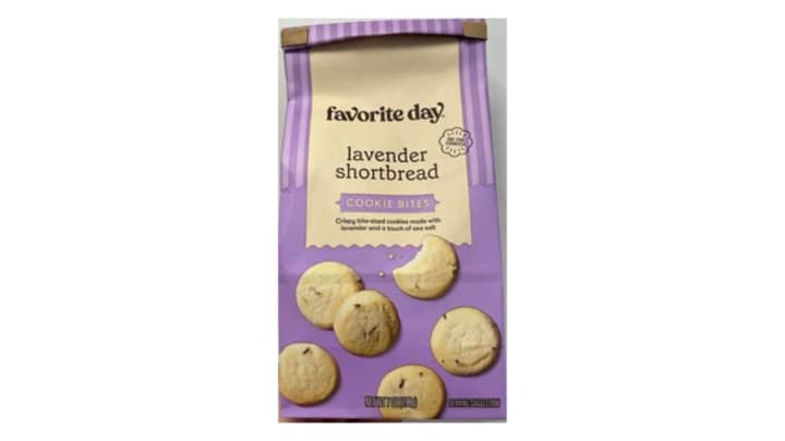 Lavender shortbread cookies