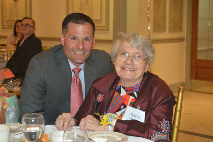 Marc Molinaro with Martha Mercer, who recently turned 100.