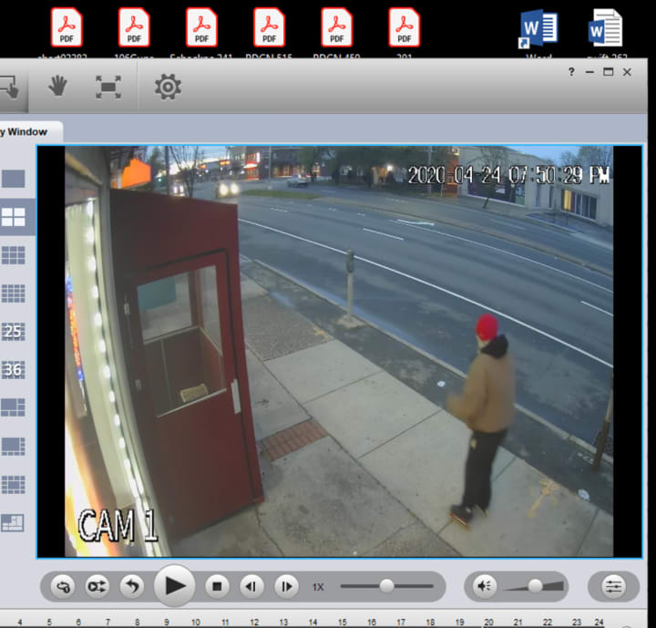 Police are asking for help identifying a man who allegedly robbed a Dunkin&#x27; Donuts while wearing roller blades.
