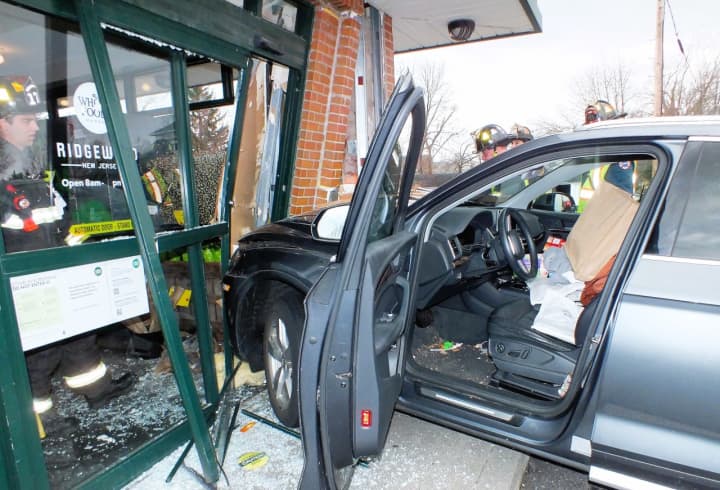 An Audi packed with items plowed into the Whole Foods store in Ridgewood around 1:45 p.m. March 28.