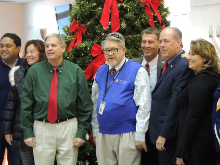 County officials took time out today to wish happy holidays to friends, employees and constituents.