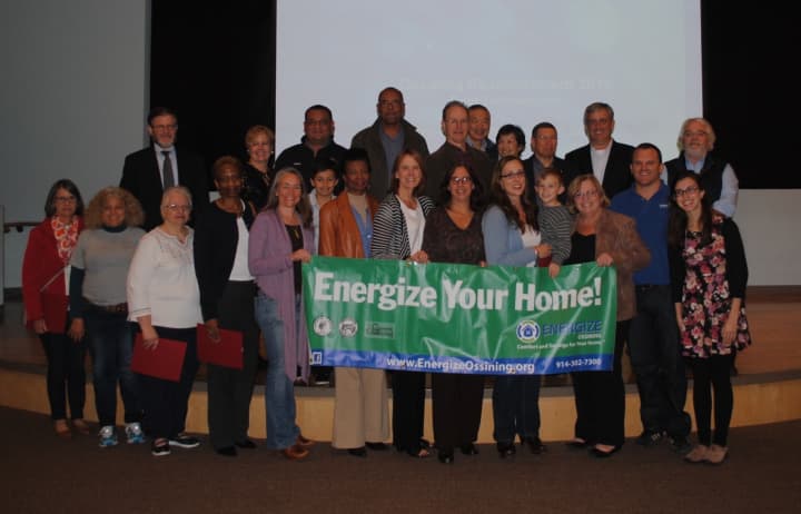 Energize Ossining honored 27 people for energy efficiency. 
