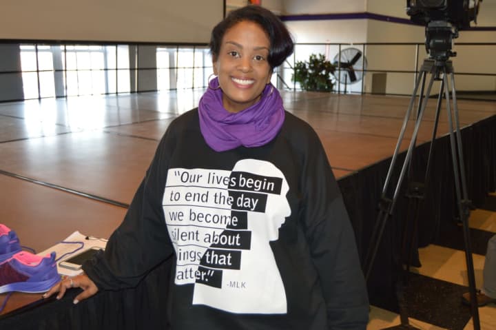Jennifer Turner, University of Bridgeport Engagement Coordinator, is one of the speakers at the annual MLK day of service event.