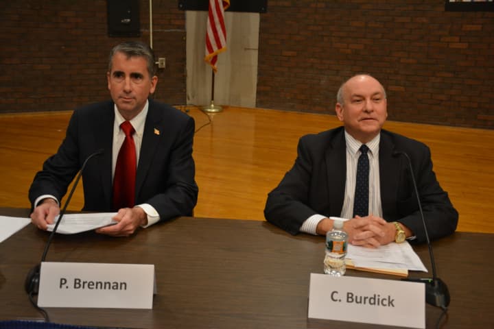 Incumbent Bedford Supervisor Chris Burdick (right) faces a challenge from political newcomer Patrick Brennan (left) in this year&#x27;s election.
