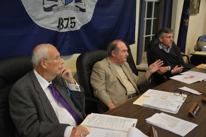 Members of the Mount Kisco Planning Board, pictured at a previous meeting.