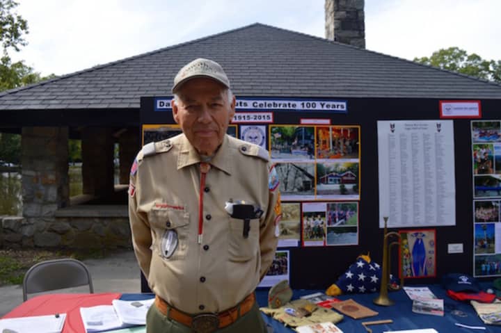 Charles Scribner has been involved with Darien Boy Scouts for 82 years and is still active in the organization