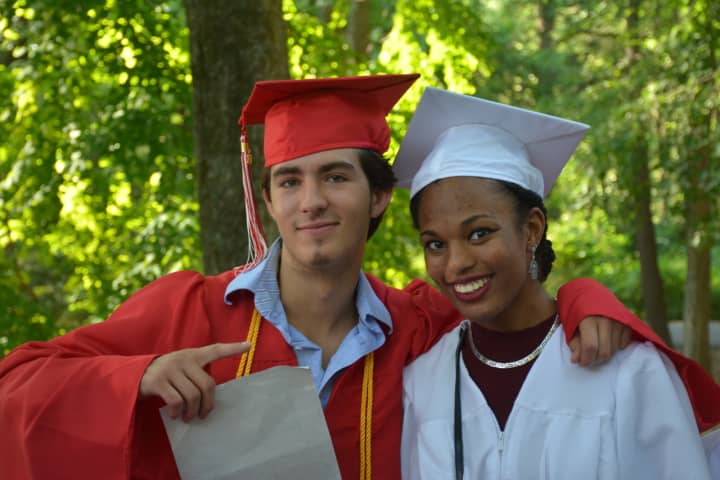 Newly minted Fox Lane High School graduates ready for the 2016 commencement.