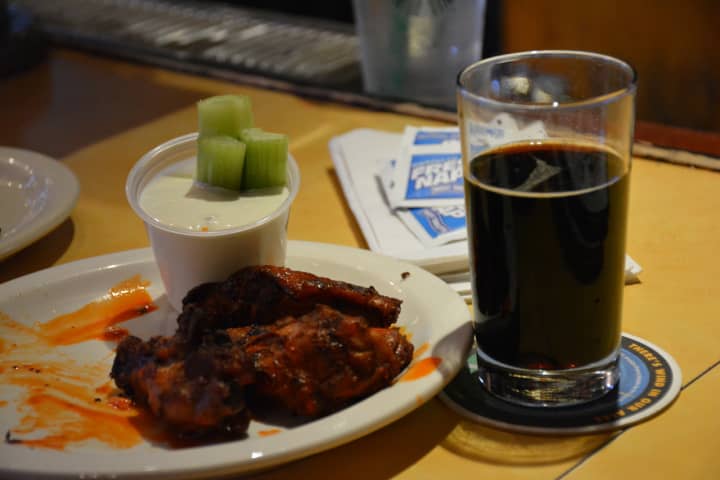 Wings and beer served at Holy Smoke in Mahopac.