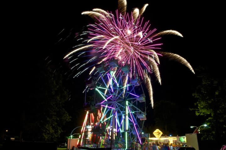 Friday night&#x27;s fireworks display cap a night of fun at the Ridgefield Volunteer Fire Department&#x27;s annual carnival.