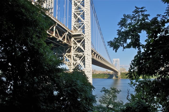 George Washington Bridge from Henry Hudson Drive.