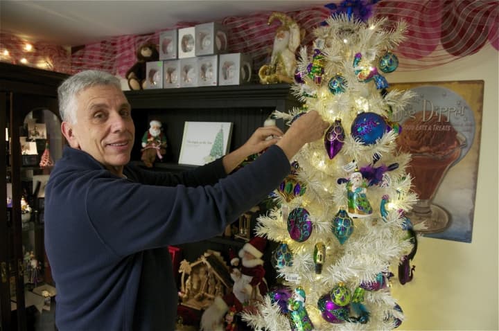 Kringle&#x27;s Christmas House owner Ron Iarossi deals in ornaments from around the world.