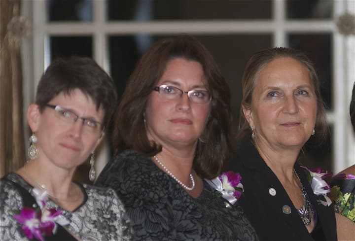 Renee Fillette PH.D (center) at the recent Athena award reception.