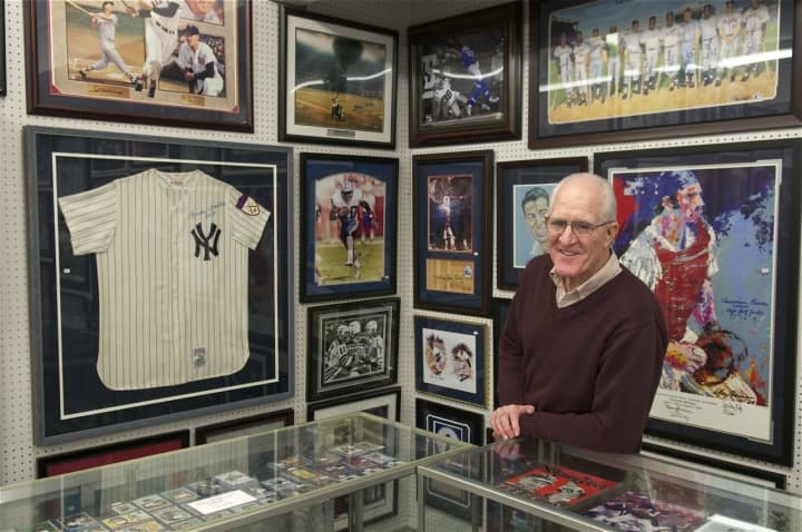 Village Baseball Cards owner Mike Dwyer is celebrating 27 years in his Carmel shop.