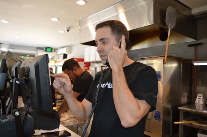 Anthony Beninati takes an order at Nino&#x27;s in Hillsdale.