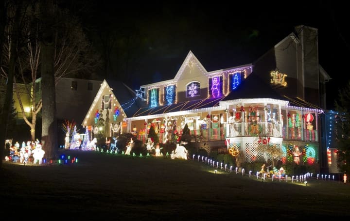 Holiday lights at Traci Lane in Hopewell Junction.