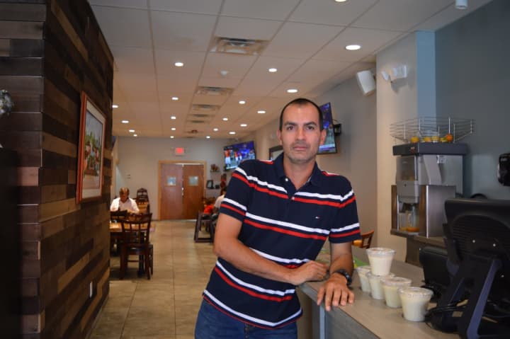 Julio Guerra left his job as an accountant in Colombia to rebuild Citrus Cafe on Main Street in Hackensack, after it was destroyed by an electrical fire in November 2014.