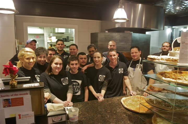 Some of the staff at Sauro&#x27;s Town Square Pizza Cafe.