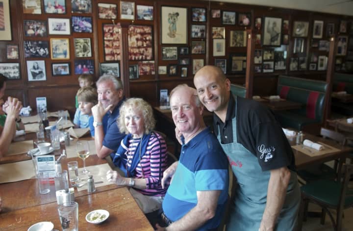 Gus&#x27;s Peter Kissel greets some of the regulars at Gus&#x27;s Franklin Park Restaurant.