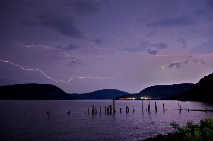 As thunder storms rolled through the area last night, scattered and frequent lightening bursts put on a show in Westchester and Putnam skies.