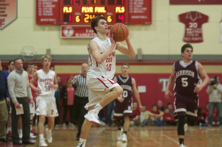 Tappan Zee hung on to narrowly beat Harrison in a playoff game Friday night at TZ High.