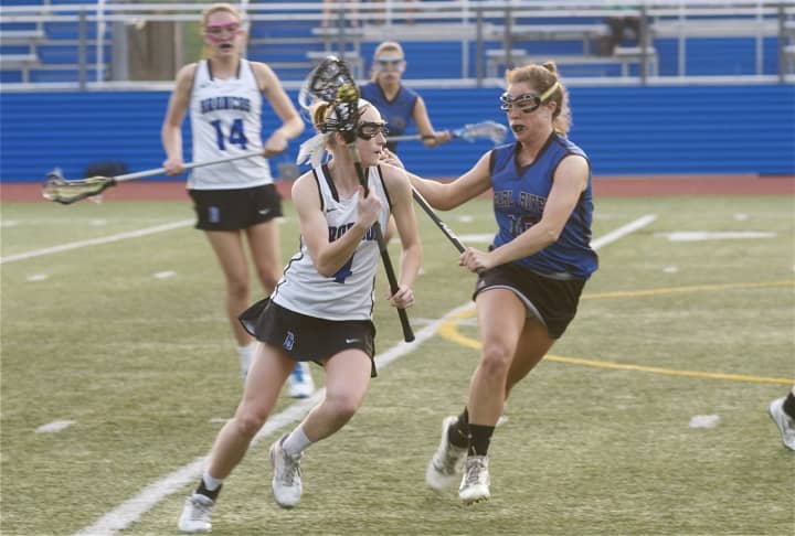 The Pearl River High girls lacrosse team locked horns with two-time defending sectional champion Bronxville in the Class C championship game Thursday night at Mahopac high school.