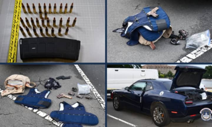 Items seized by US Capitol Police from Jerome Felipe