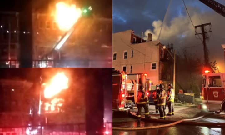 Photos of the fire in the 2400 block of West North Avenue