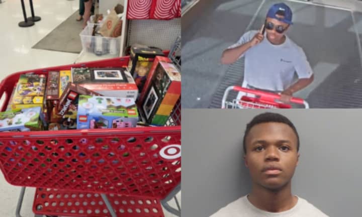 The items (left) stolen by Sabbyjory Jean-Baptiste (right) were worth more than $880.