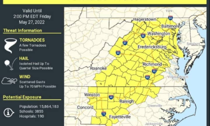 Tornado Watch Outlook for Friday, May 27